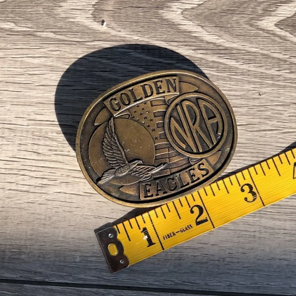 Golden Eagles NRA belt buckle